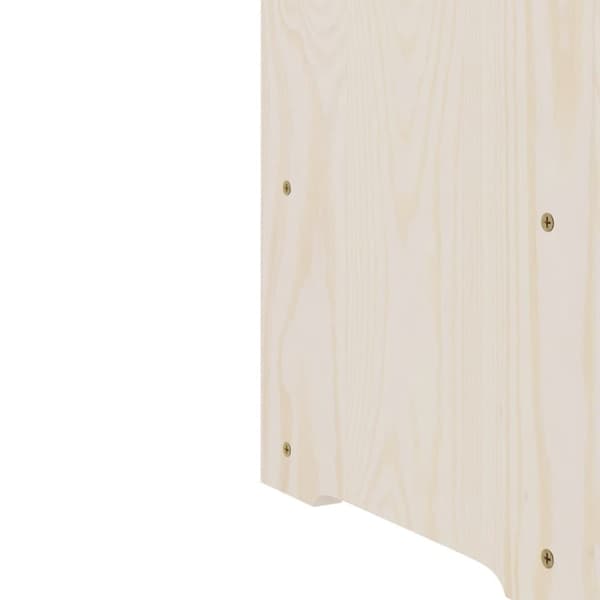 vidaXL vinreol med topplade 67,5x25x60 cm massivt fyrretræ -  Vinreoler