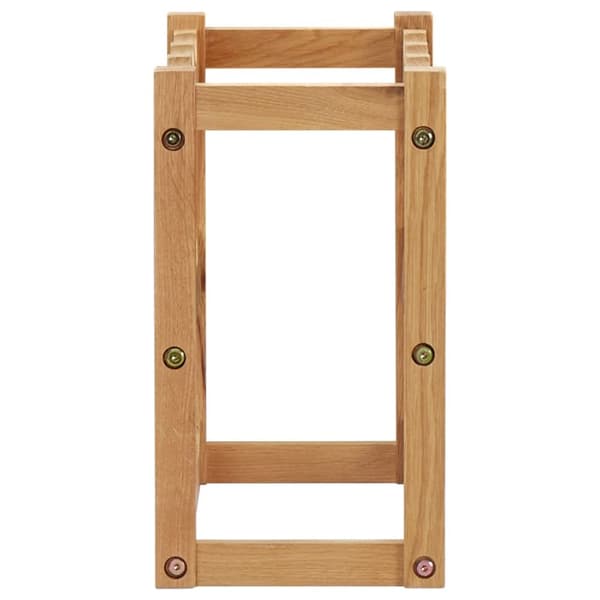 The Living Store vinreol til 12 flasker 47x21x36 cm massivt egetræ -  Vinreoler