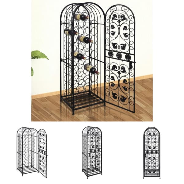 The Living Store vinreol til 45 flasker metal -  Vinreoler