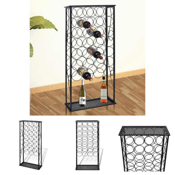 The Living Store vinreol til 28 flasker metal -  Vinreoler