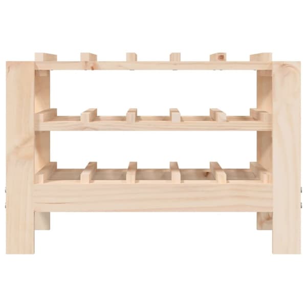 The Living Store vinreol 61,5x30x42 cm massivt fyrretræ -  Vinreoler