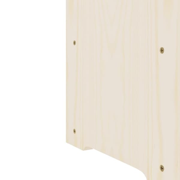 The Living Store vinreol 67,5x25x87 cm massivt fyrretræ -  Vinreoler