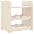 Miniatyrbillede 3 af 10: The Living Store vinreol med topplade 33x25x37 cm massivt fyrretræ -  Vinreoler