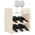 Miniatyrbillede 5 af 10: The Living Store vinreol med topplade 33x25x37 cm massivt fyrretræ -  Vinreoler