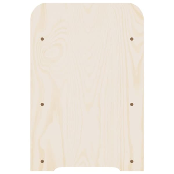 The Living Store vinreol med topplade 33x25x37 cm massivt fyrretræ -  Vinreoler