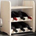 Miniatyrbillede 2 af 10: The Living Store vinreol med topplade 33x25x37 cm massivt fyrretræ -  Vinreoler