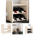 Miniatyrbillede 1 af 10: The Living Store vinreol med topplade 33x25x37 cm massivt fyrretræ -  Vinreoler