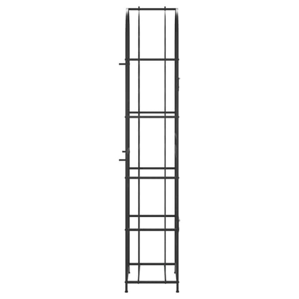 The Living Store vinreol til 73 flasker 45x36x200 cm smedejern sort -  Vinreoler