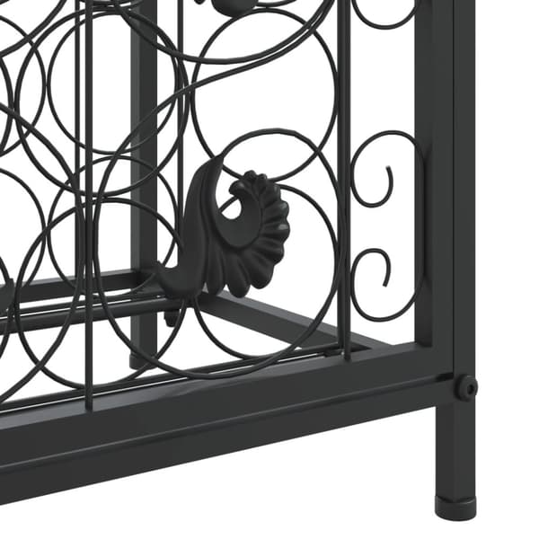The Living Store vinreol til 73 flasker 45x36x200 cm smedejern sort -  Vinreoler