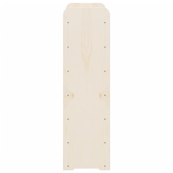 The Living Store vinreol med topplade 67,5x25x87 cm massivt fyrretræ -  Vinreoler