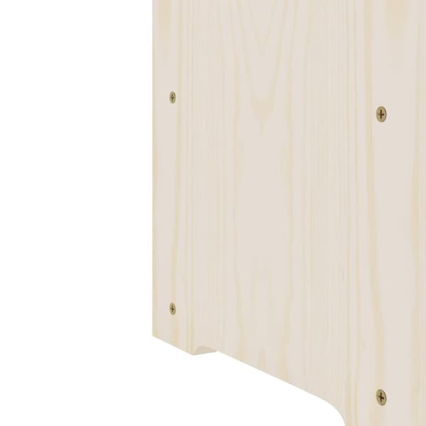 The Living Store vinreol med topplade 67,5x25x87 cm massivt fyrretræ -  Vinreoler