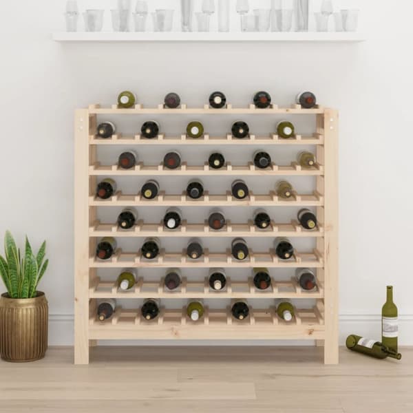 Vinreoler - Living vinreol 109,5x30x107,5 cm massivt fyrretræ