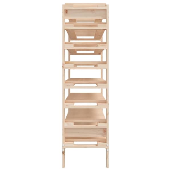 Vinreoler - Living vinreol 109,5x30x107,5 cm massivt fyrretræ