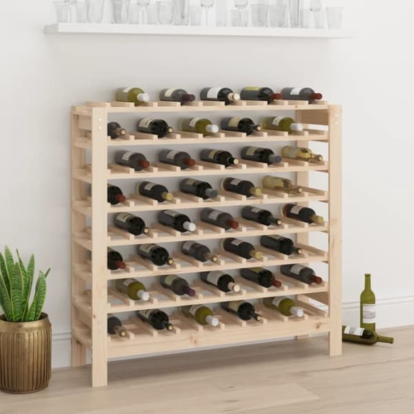 Vinreoler - Living vinreol 109,5x30x107,5 cm massivt fyrretræ