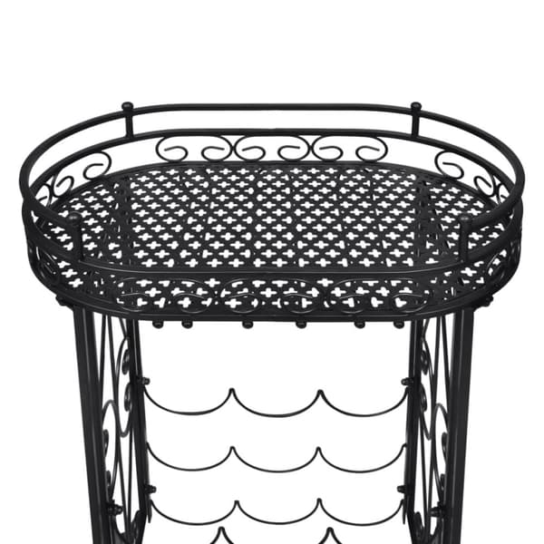 Vinreoler - Living vinreol med glasholder 9 flasker metal