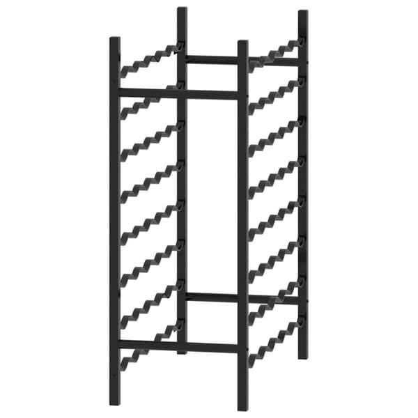Vinreoler - Living vinreol til 48 flasker metal sort