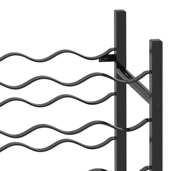 Vinreoler - Living vinreol til 48 flasker metal sort
