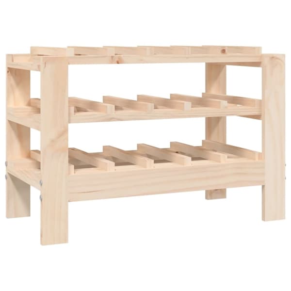 Vinreoler - Living vinreol 61,5x30x42 cm massivt fyrretræ