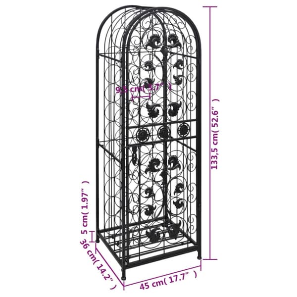 Vinreol til 45 flasker metal - Flaskeholder - Flaskeholdere - Home & Living