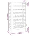 Miniatyrbillede 9 af 10: Vinreol 61,5x30x107,5 cm massivt fyrretræ - Vinreol - Vinreoler - Home & Living