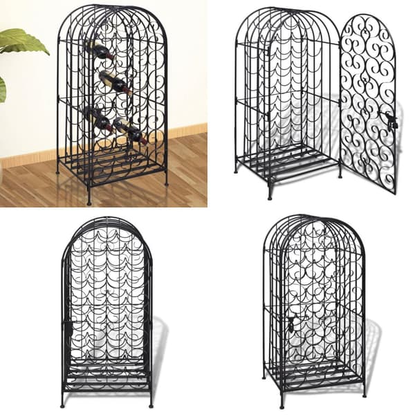 Vinreol til 35 flasker metal - Flaskeholder - Flaskeholdere - Home & Living