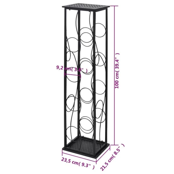 Vinreol til 8 flasker metal - Flaskeholder - Flaskeholdere - Home & Living