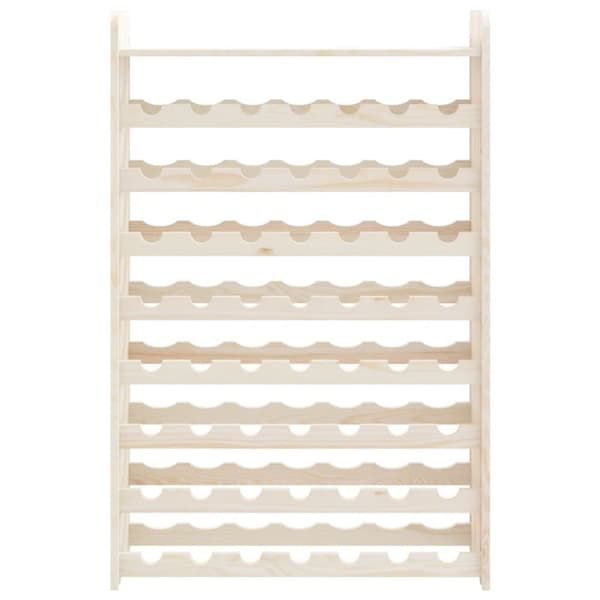vinreol med topplade 72,5x25x111,5 cm massivt fyrretræ