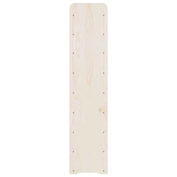 vinreol med topplade 72,5x25x111,5 cm massivt fyrretræ
