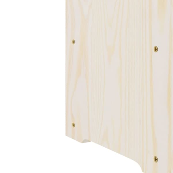 vinreol med topplade 72,5x25x111,5 cm massivt fyrretræ