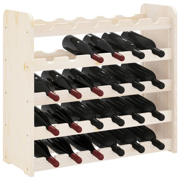 vinreol 67,5x25x60 cm massivt fyrretræ