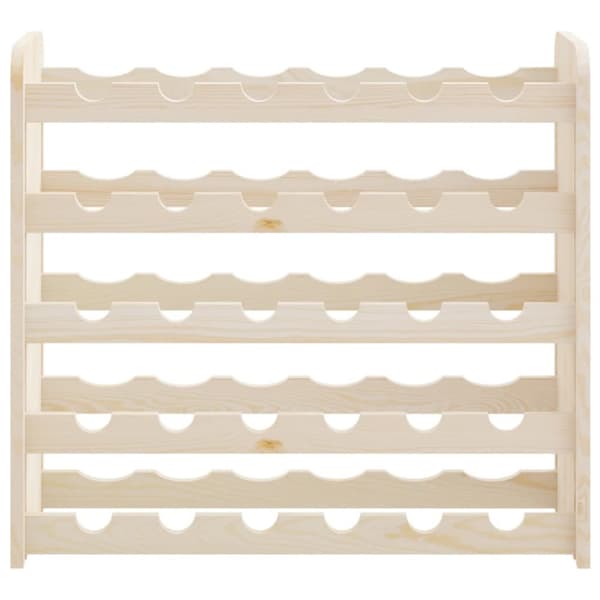 vinreol 67,5x25x60 cm massivt fyrretræ