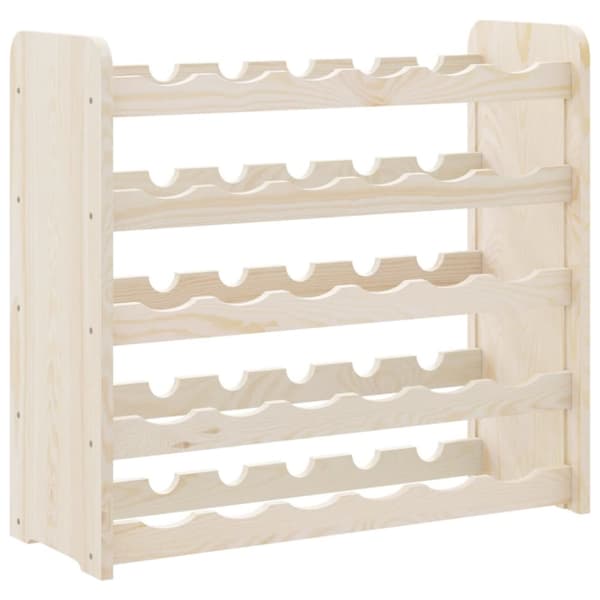 vinreol 67,5x25x60 cm massivt fyrretræ