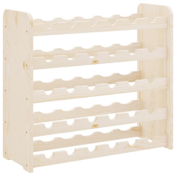 vinreol 67,5x25x60 cm massivt fyrretræ