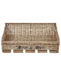 Miniatyrbilde 4 av 7: Vegghylle Glass Vinholder Naturlig rotting Metall Teak Tre Tau Håndlaget Boho Stil Hjemmedekorasjon