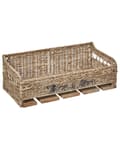 Miniatyrbilde 1 av 7: Vegghylle Glass Vinholder Naturlig rotting Metall Teak Tre Tau Håndlaget Boho Stil Hjemmedekorasjon