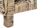 Miniatyrbilde 7 av 8: Vinstativ Naturlig rotting 51 x 112 cm Metall Mahogni Håndtak i tau Håndlaget for 28 flasker Boho-stil Hjeminnredning