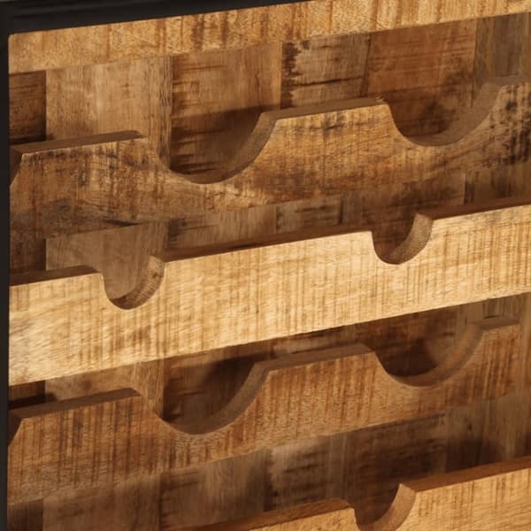 vidaXL Vinstativ for 9 flasker 55x33x70 cm heltre mango