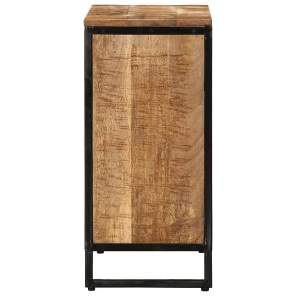 vidaXL Viinipulloteline 9 pullolle 55x33x70 cm täysi mangopuu