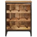 Pikkukuva 2 / 11: vidaXL Viinipulloteline 9 pullolle 55x33x70 cm täysi mangopuu