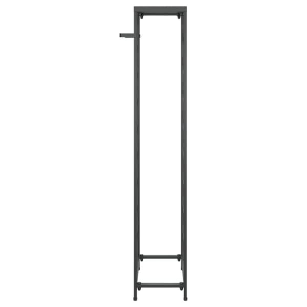 vinreol til 27 flasker 34x18x100 cm smedejern sort