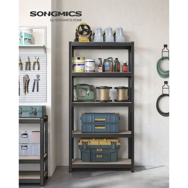 Rootz Stand Hylla - Förvaringsställ - Organizer - Stål och MDF - Stor storlek - 40cm x 90cm x 180cm
