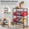Pikkukuva 7 / 10: Rootz Drink Rack -teline - Juomalaatikon järjestäjä - Pullonlajittelija - Säädettävät hyllyt - Metallirakenne - 103cm x 33cm x 113,5cm