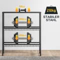 Pikkukuva 8 / 10: Rootz Drink Rack -teline - Juomalaatikon järjestäjä - Pullonlajittelija - Säädettävät hyllyt - Metallirakenne - 103cm x 33cm x 113,5cm