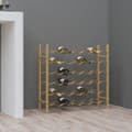 Miniatyrbild 1 av 2: Vinställ för 36 flaskor guld metall