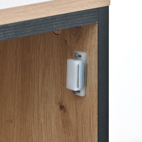 Rootz Vinskab - Vinopbevaring - Vindisplay - LED-belysning - 110L x 38W x 111H cm