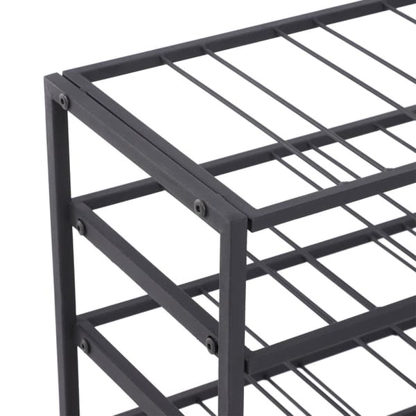 Rootz Wine Rack - Bottle Rack - 54 flaskeopbevaring - holder korkerne fugtige - 63L x 25W x 91H cm - sort epoxy metal