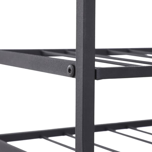 Rootz Wine Rack - Bottle Rack - 54 flaskeopbevaring - holder korkerne fugtige - 63L x 25W x 91H cm - sort epoxy metal