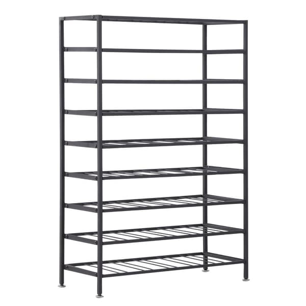 Rootz Wine Rack - Bottle Rack - 54 flaskeopbevaring - holder korkerne fugtige - 63L x 25W x 91H cm - sort epoxy metal