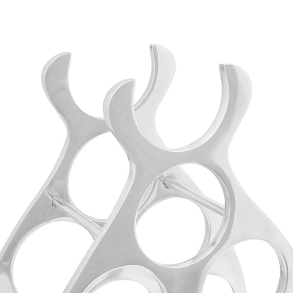 vidaXL Vin Stativ Sølv 38 x 33 x 13 cm Aluminium