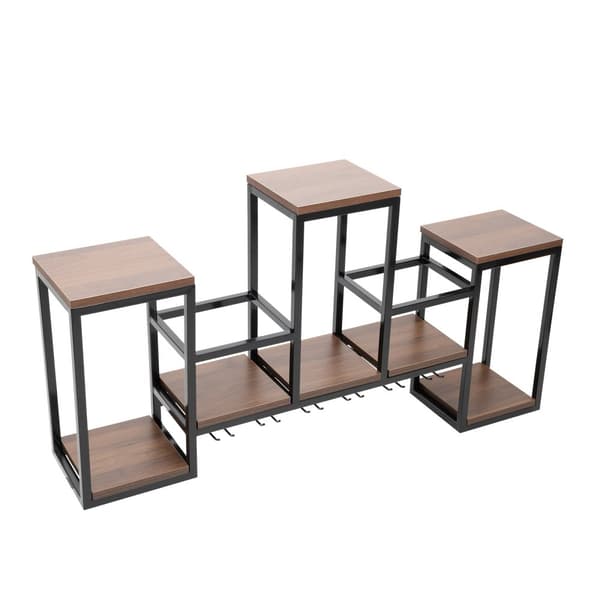 Trävinhållare, Elegant Europeisk Design, Hög Belastningskapacitet, Multifunktionell Förvaring
